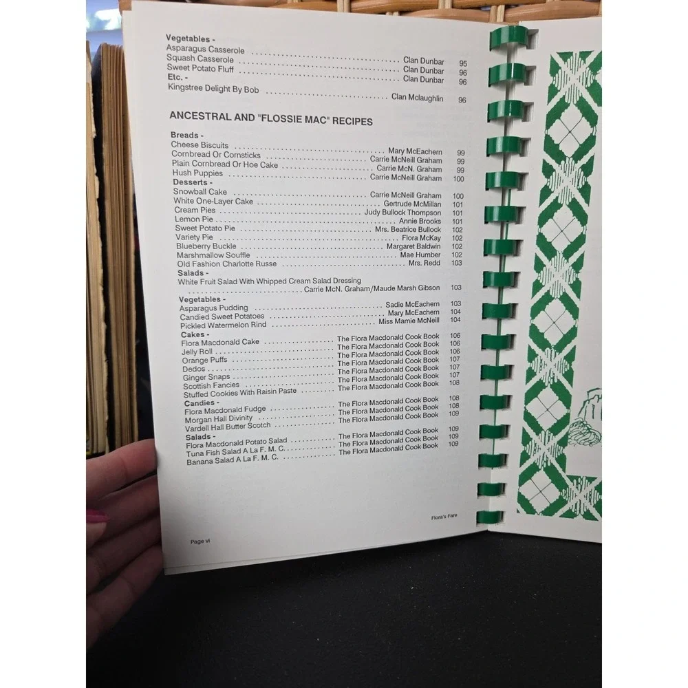 Flora‎ Macdonald Highland Games, Inc.  Cookbook Red Springs NC 1992